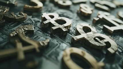 Currency Symbols on Money