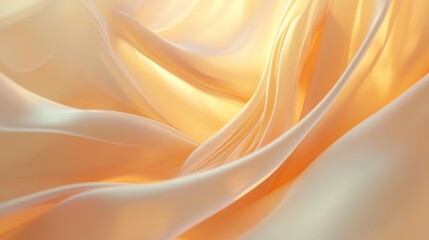 Soft, glowing fabric folds