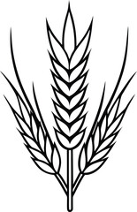 Classic Wheat Sheaf Icon – Patriotic Harvest Design