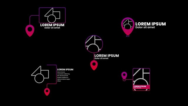 Modern Gradient Location Call Out Bundle