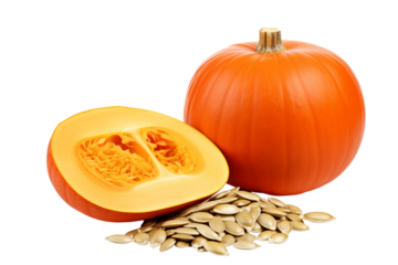Pumpkin: Nutrition, Recipes & Uses -  A Guide to This Autumn Staple isolated on transparent background png