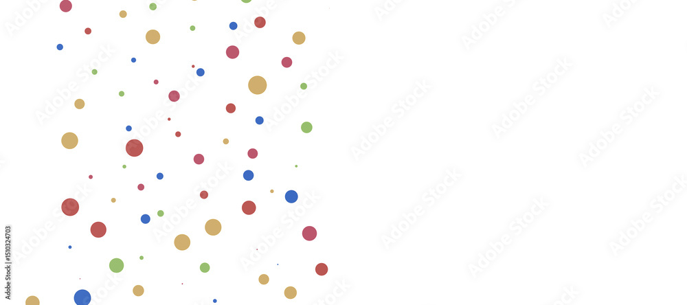 Poster multicolor confetti abstract background with a lot of falling pieces, isolated on a white background