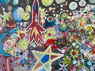 graffiti on the wall