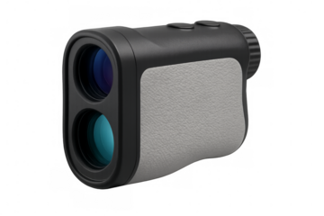 Golf rangefinder with transparent background isolating modern device for accurate distance measurement