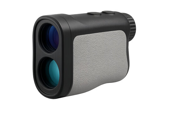 Golf rangefinder with transparent background isolating modern device for accurate distance measurement
