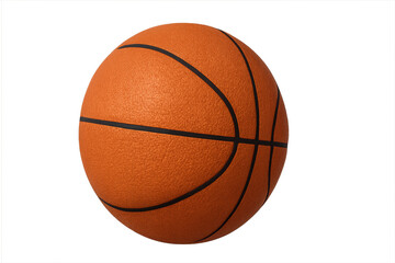 Fototapeta premium Realistic basketball ball rotating on transparent background