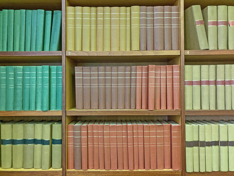 A library of law / science books - reports in bookcases