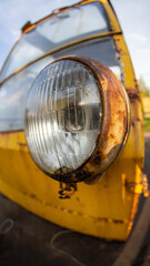 Mobile Crane Boom: Fisheye View of Industrial Lifting Tower