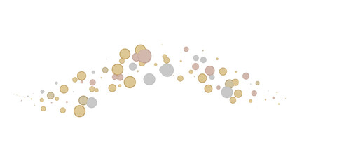gold  Shower: Dynamic 3D Illustration of Dancing gold Confetti