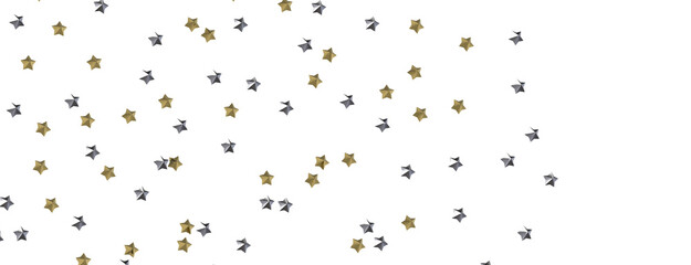 Starstruck Spectacle: 3D Illustration Transports You to a Gold Stars Shower