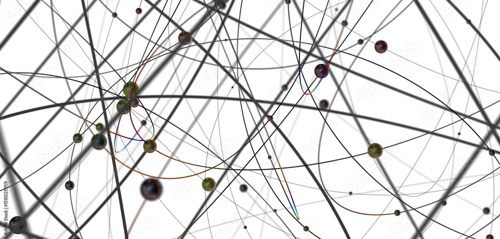 Poster global network background. connecting triangles. globe of the earth. abstract planet in space. 3d re