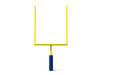 Yellow American Football Goal Post