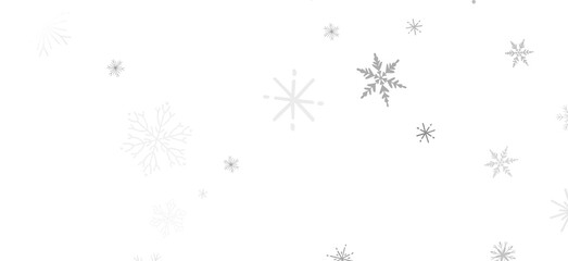 Snowflake Cascade: Mesmerizing 3D Illustration Depicting Descending Christmas Snowflakes