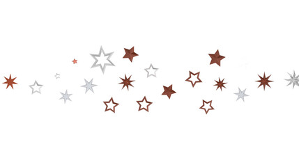Stardust Christmas Shower: Mesmerizing 3D Illustration Depicting Descending Holiday Star Particles