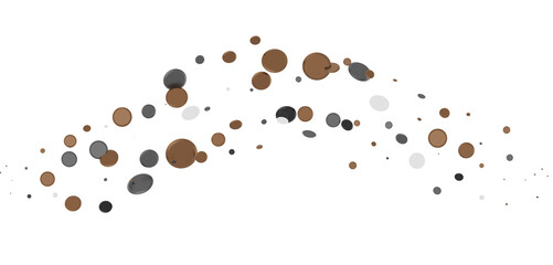  Multicolored confetti on white