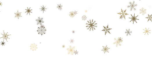 Glistening Snow Shower: Striking 3D Illustration Showcasing Falling Holiday Snowflakes