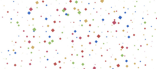  Multicolored confetti on white