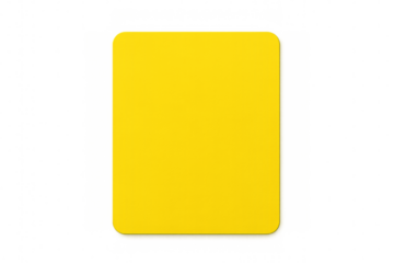 Yellow rounded rectangle with transparent background for easy isolation