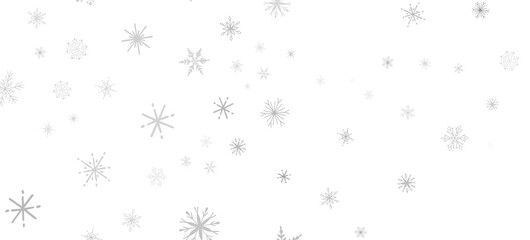 Glistening Snow Shower: Striking 3D Illustration Showcasing Falling Holiday Snowflakes