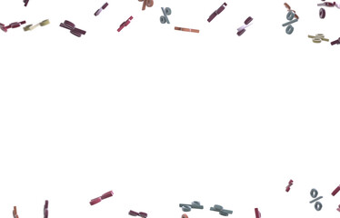 percent sign rain  percentage icon interest rate