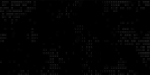 Black halftone dot gradient pattern with a grunge texture background. eps 10