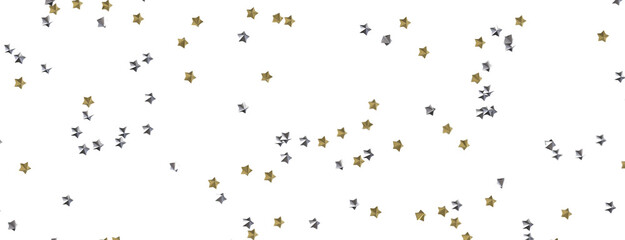 Astral Downpour: 3D Illustration Brings a Shower of Gold Stars