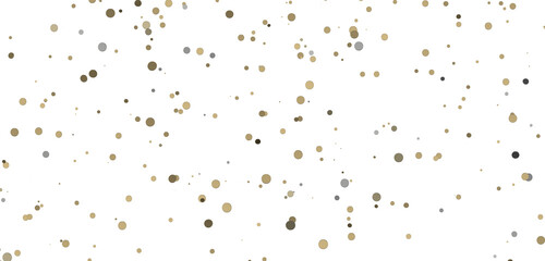 Glittering confetti on a transparent background. Holiday, birthday and Christmas decoration