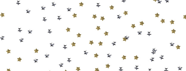 Gilded Rainfall: Experience the Magic of a 3D Gold Stars Shower