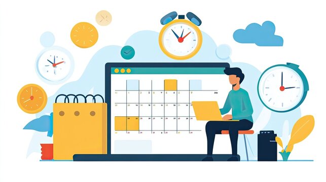 Managing time calendar schedule appointment planning meeting deadline reminder productivity work