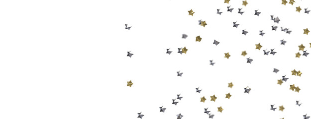 Radiant Showers: Immerse Yourself in a Spellbinding 3D Gold Stars Downpour