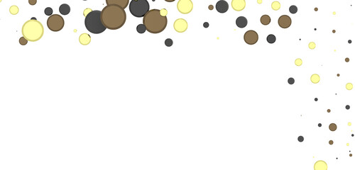 Enchanting Euphoria: Breathtaking 3D Illustration of Enchanting gold Confetti