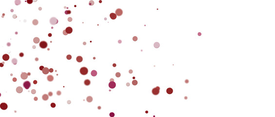 Glittering confetti on a transparent background. Holiday confetti png. red confetti falls from the sky.