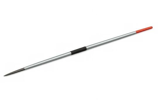 New javelin laying on transparent background ready for competition - Powered by Adobe