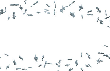 percent rain shopping digital in 3d.