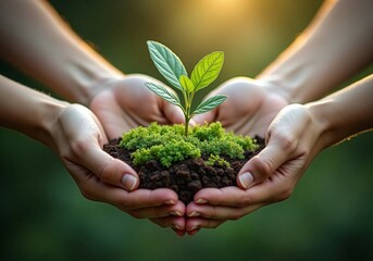 Care about the environment, let's start planting trees. Green the earth, green the future, and protect the environment, protect life