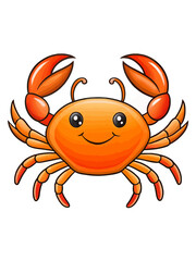 crab animal coloring pages for kids