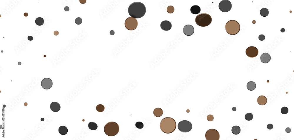 Fototapete multicolor confetti abstract background with a lot of falling pieces, isolated on a white background