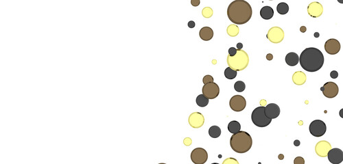 Cascading Splendor: Striking 3D Illustration Showcasing a Dazzling gold Confetti Display