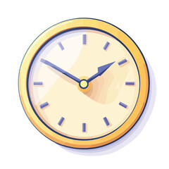 Educational institution clock icon showing date and hour for professional use