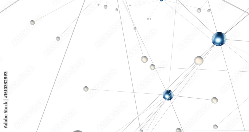 Aufkleber the structure of the network connection of points and lines. data technology.