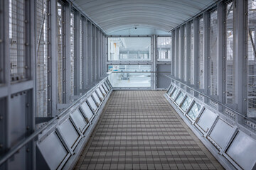 A dramatic natural scene of the Naruto Whirlpools as seen from a viewpoint near the O-naruto Bridge in Tokushima, Japan.