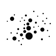 black and white paint splashes