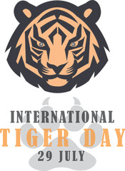Prin International Tiger Day – July 29, 2025 Vector Illustration