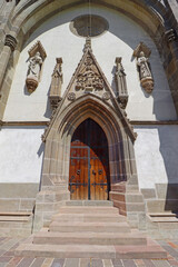 Entrance to St. Michael Chapel in Kosice, Slovakia