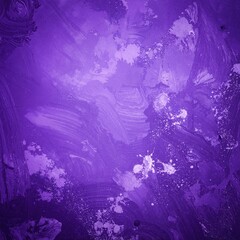 Fototapeta premium A vibrant purple paint background featuring various shades, creating a textured, artistic feel with subtle brush strokes and a glossy finish.