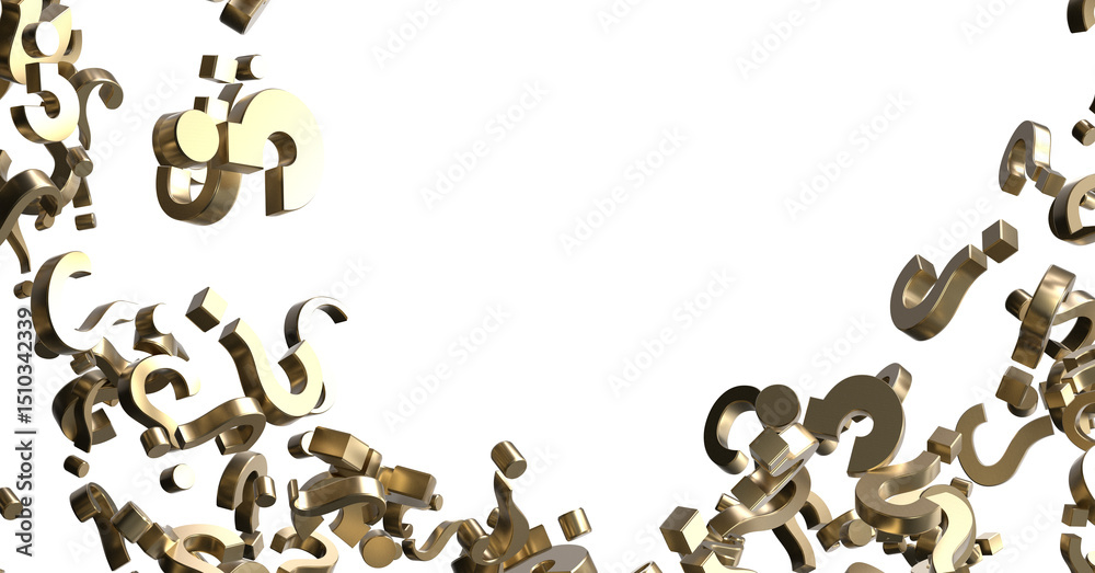 Poster question marks quiz doubt survey fa