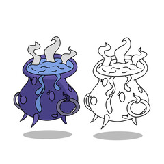 vector illustration of a cartoon character