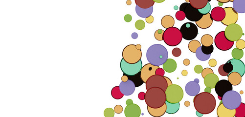 Confetti, paper triangle on the floor, fancy, colorful, celebration party