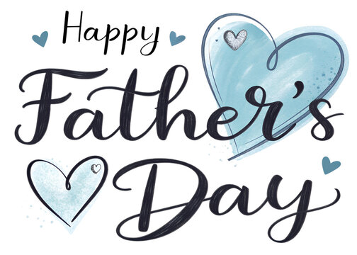 Happy Father's Day 2025 Heart-Themed Cards and Art