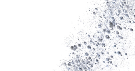 Abstract image of bubbles rising in water. Perfect for cosmetic, beauty, or cleaning products.